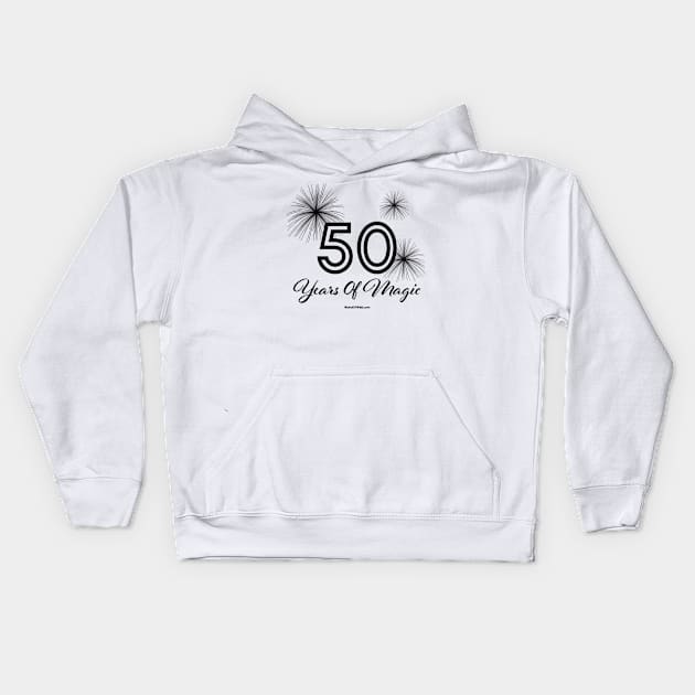 50 Years of Magic - Dark Kids Hoodie by World of Walt